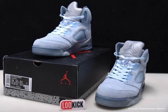 Official Maikesneakers DD9336-400 Air (W) Retro 5 Bluebird Jordan 0814
